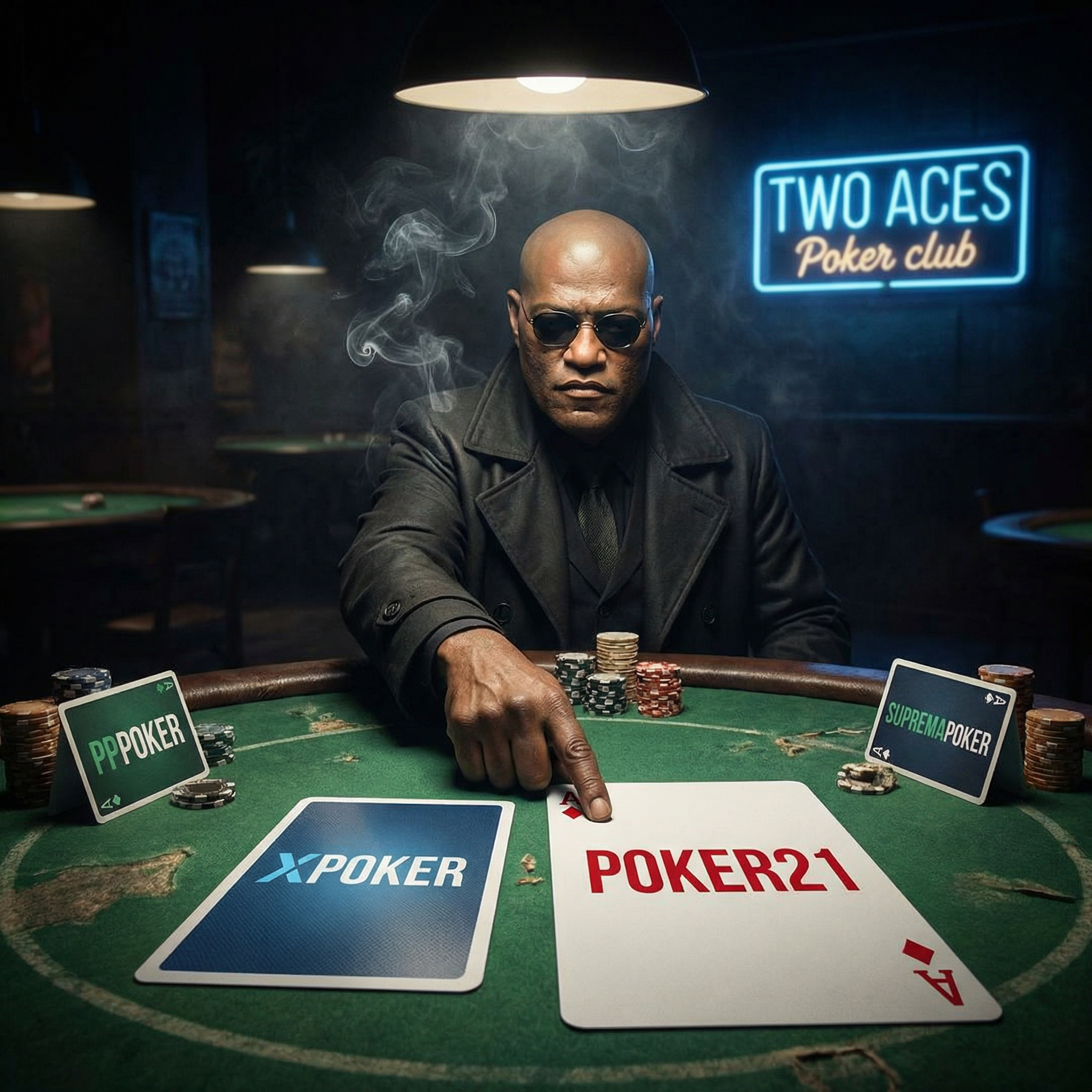 Морфеус за покерным столом предлагает на выбор четыре покер-рума